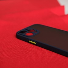 Lara By Afk Lux Apple iPhone 14 Pro Lacivert Uzun Ömürlü Yumuşak  Silikon Kılıf