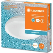 Ledvance 18W Ses Sensörlü LED Plafonyer 4000K Gün Işığı 25,5 cm Tavan Armatür