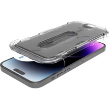 Lito D+ Uygulama Aparatlı Toz Filtreli Privacy Apple iPhone 15 Pro Ekran Koruyucu