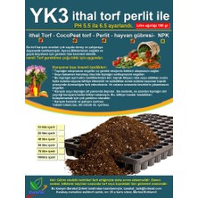 YK3 40 Lt Yk3 Ithal Torf ve Cocopeat Perlit Ile. Bitki, Çiçek Sebze Tohumu Icin Toprak