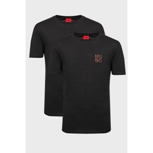 Hugo Bisiklet Yaka % 100 Pamuk Regular Fit 2 Pack T Shirt Erkek T Shirt 50492550 001