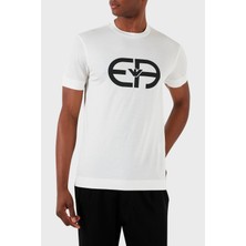 Emporio Armani Baskılı Slim Fit Bisiklet Yaka T Shirt Erkek T Shirt 8N1TF6 1juvz 0101