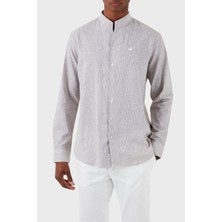 Emporio Armani Keten Karışımlı Regular Fit Gömlek Erkek Gömlek E31CM3 F1312 440