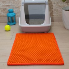 40X55 cm Kedi Tuvalet Önü Paspası Turuncu