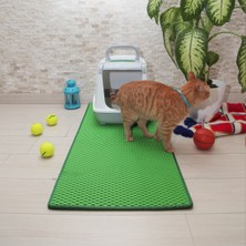 Paspas Car 50X110 cm Kedi Tuvalet Önü Paspası Yeşil