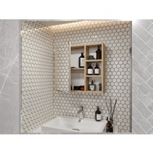 Yare Aynalı Lefkas Banyo Dolabı 65'
