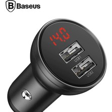 Ally Baseus Digital Display 24W 4.8A Dual USB Çift USB Hızlı Araç Şarjı