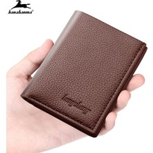 Xiaobaoyu Mini Ince Cüzdan Erkek Partmon Rahat Deri Pu Portfel Çanta Portafoglio Uomo Dolar Para Klip Ince Küçük Erkek Cüzdan (Yurt Dışından)