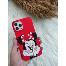 Kristal Teknoloji iPhone 13 Uyumlu Mini Mouse Desenli 360 Ön Arka Full Korumalı  Kılıf