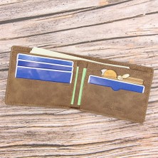 Xiaobaoyu Erkekler Moda Ince Cüzdan Pu Mini Para Çanta Harfler Kabartma Para Çantaları Bifold Fermuar Kredi Kartı Kımlık Tutucu Erkek Bozuk Para Çantaları (Yurt Dışından)