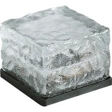 Powermaster Yeşil Renk Tuğla Görünümlü Solar Ledli Bahçe Aydınlatma Su Geçirmez Toz Geçirmez Otomatik Açma Kapama