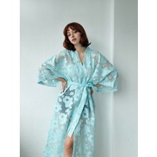 Retrobird Tasarım Kimono Kadın Açık Mavi