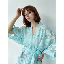 Retrobird Tasarım Kimono Kadın Açık Mavi