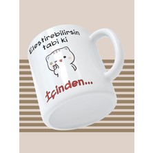 Baskılı Kupa Bardak Seramik Mug - Eleştirebilirsin Tabiki..