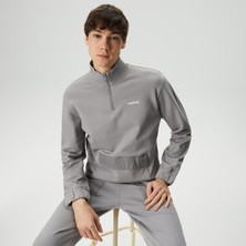 United4 Half Zip Peluş Umch.grı Sweatshirt