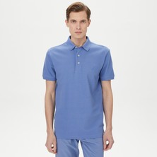 Nautica Erkek Mavi Slim Fit Kısa Kollu Polo Yaka T-Shirt K35052T.4MY