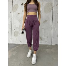 Fv Store Fvstore Yüksek Bel Cepli Paçası Lastikli Buzzy Pantolon