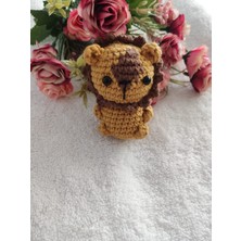 Trendo Gurumi Mini Amigurumi Oyuncak Hediyelik (Aslan-Hardal )