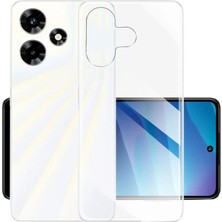 Fitcase Infinix Hot 30I Kılıf Kamera Korumalı Silikon Şeffaf Kapak