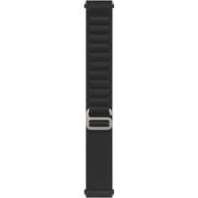 Pilanix Spovan Watch Plus Için 22 mm Kumaş Desenli Ayarlanabilir Naylon Kayış-Kordon Krd-74