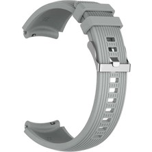 Pilanix General Mobile Gm Watch Için 22 mm Çizgili Desenli Ayarlanabilir Renkli Silikon Kayış-Kordon Krd-18