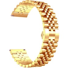Pilanix Preo Pwatch S2 Için 22 mm Çift Renkli Ayarlanabilir Kopçalı Metal Kayış-Kordon Krd-36