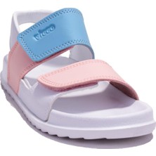 Vicco Krixi 321F23Y252C Beyaz Pembe Ortopedik Günlük Kız Çocuk Spor Sandalet