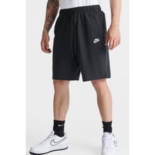 Nike Sportswear Clup Fleece Jersey Standart Fit Kesim Siyah Erkek Spor Şort