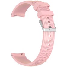 Pilanix Preo Pwatch S3 Için 22 mm Çizgili Desenli Ayarlanabilir Renkli Silikon Kayış-Kordon Krd-18