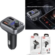 Ghk Tech Bluetooth Usb3.0 ve Type C Pd Hızlı Şarj Fm Transmitter