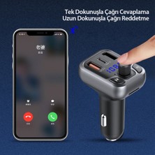 Ghk Tech Bluetooth Usb3.0 ve Type C Pd Hızlı Şarj Fm Transmitter