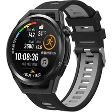 Pilanix Xiaomi Watch S1 Pro Için 22 mm Çift Katmanlı 2 Renkli Ayarlanabilir Renkli Silikon Kayış-Kordon Krd-55