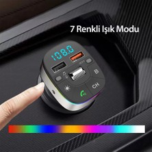 Ghk Tech Bluetooth Usb3.0 ve Type C Pd Hızlı Şarj Fm Transmitter