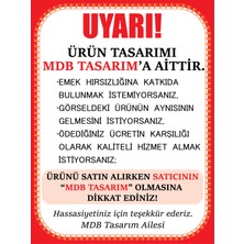 Souwester "love" "aşk" 4 Parça Mdf Tablo Seti Yapışkanlı Ahşap Duvar Dekoru 15X15 cm