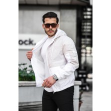 Prifaldi Erkek Slim Fit Siyah Su ve Rüzgar Geçirmez Mevsimlik Ceket