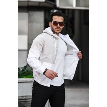 Prifaldi Erkek Slim Fit Siyah Su ve Rüzgar Geçirmez Mevsimlik Ceket