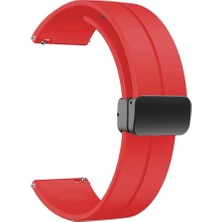 Pilanix General Mobile Gm Watch Için 22 mm Klasik Model Manyetik Kopçalı Kayış-Kordon Krd-84