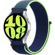 Pilanix General Mobile Gm Watch Için 22 mm Hasır Kumaş Desenli Naylon Kayış-Kordon Krd-03