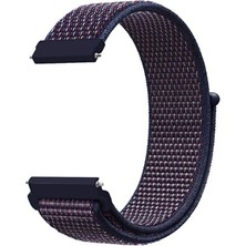 Pilanix Garmin Venu 2 Için 22 mm Hasır Kumaş Desenli Naylon Kayış-Kordon Krd-03
