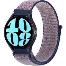 Pilanix General Mobile Gm Watch Için 22 mm Hasır Kumaş Desenli Naylon Kayış-Kordon Krd-03