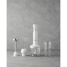 English Home Mbs 3001 4 Bıçaklı Mini Blender Seti Beyaz-Bakır