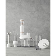 English Home Rmb 3001 4 Bıçaklı Multi Blender Seti Beyaz-Bakır