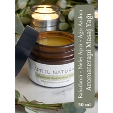 April Natural Aromaterapi Mentollü Masaj Kremi, Ferahlatıcı Masaj Yağı, Nefes Rahatlatıcı Masaj Yağı