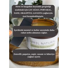 April Natural Aromaterapi Mentollü Masaj Kremi, Ferahlatıcı Masaj Yağı, Nefes Rahatlatıcı Masaj Yağı