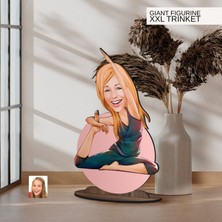 Bk Gift Kişiye Özel Yoga Karikatürlü Büyük Boy Ahşap Biblo-1 Arkadaşa Hediye , Sevgiliye Hediye, Kişiye Özel Biblolar