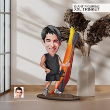Bk Gift Kişiye Özel Kano Karikatürlü Büyük Boy Ahşap Biblo-1 Arkadaşa Hediye , Sevgiliye Hediye, Kişiye Özel Biblolar