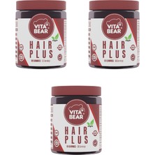 Vita Bear Hair Plus Vegan Saç Vitamini 3 Adet
