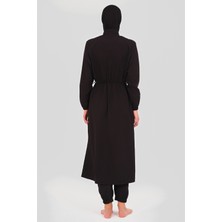 Alfasa Detaylı Uzun Tesettür Mayo