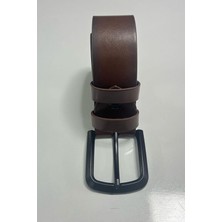 Madmext Erkek Suni Deri Düz Taba Kemer 6872