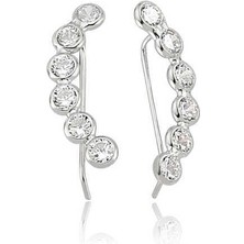 Serra Jewels Gümüş Su Yolu Küpe